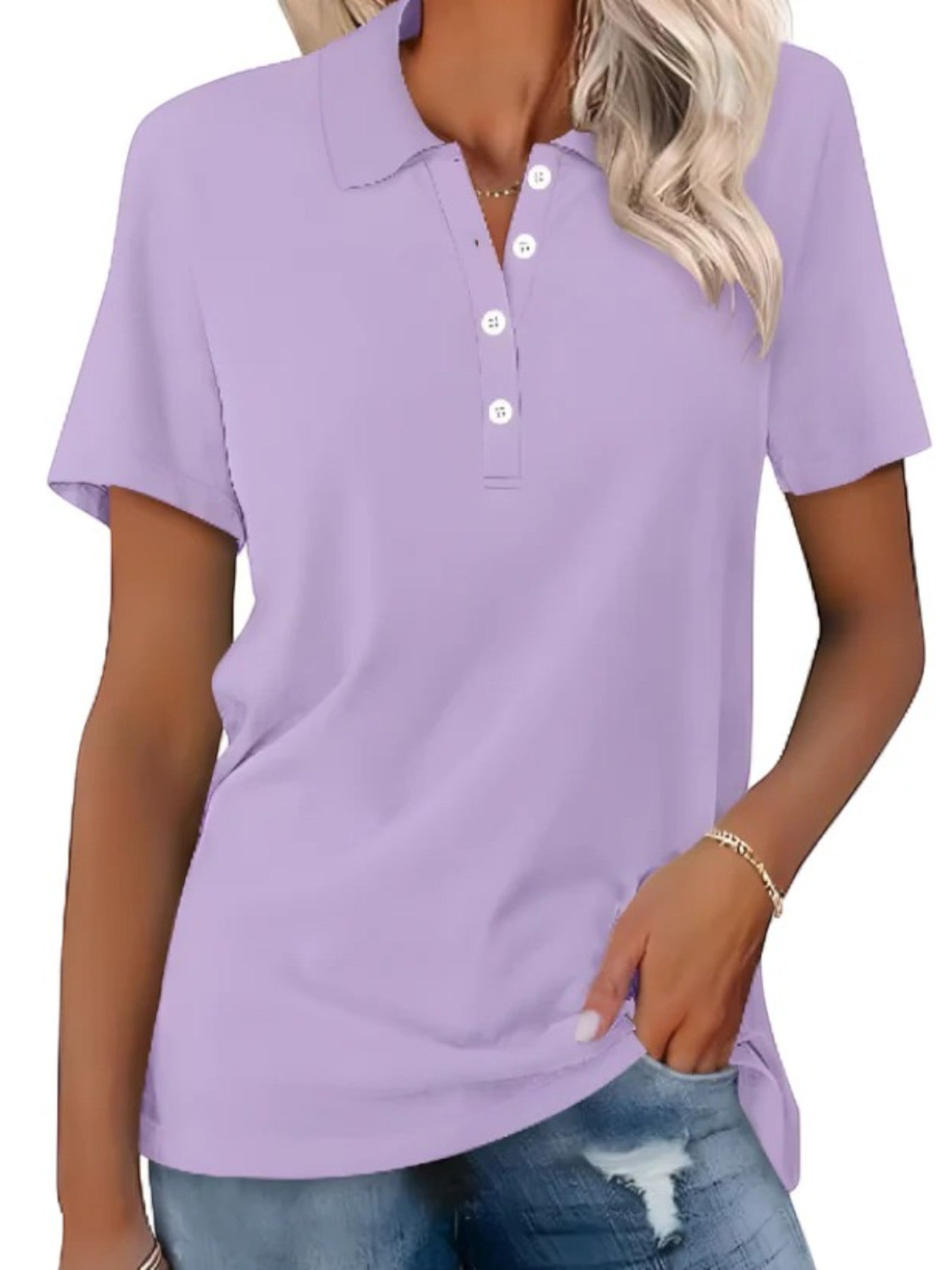 Anna | Polo décontracté pour femmes | Manches courtes