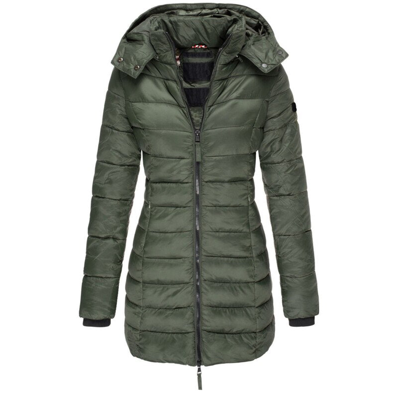Veste Doudoune D’Hiver Moderne Pour Femme | Avec Capuche