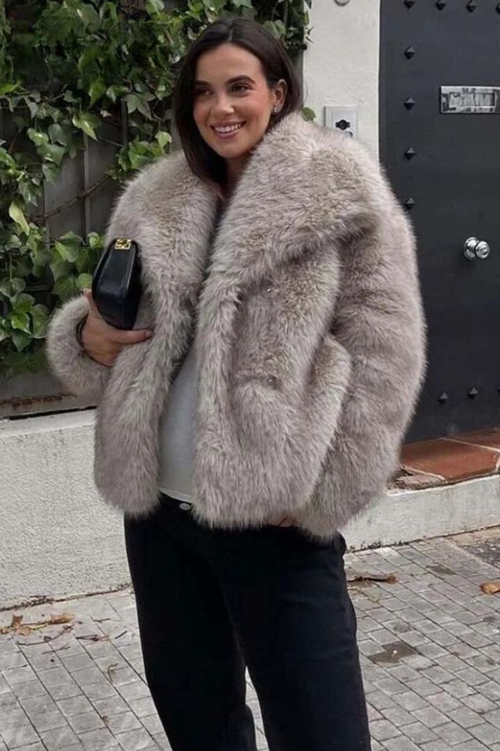 Veste Matelassée En Peluche Pour Femme | Manches Longues