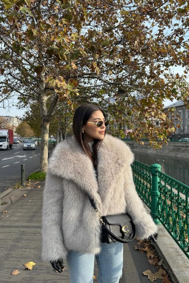 Veste Matelassée En Peluche Pour Femme | Manches Longues