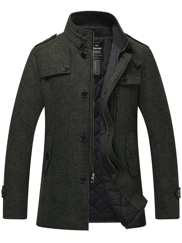 Veste Pour Homme Avec Col Montant | Hiver