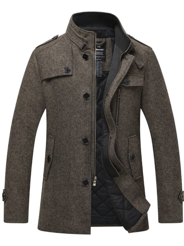 Veste Pour Homme Avec Col Montant | Hiver