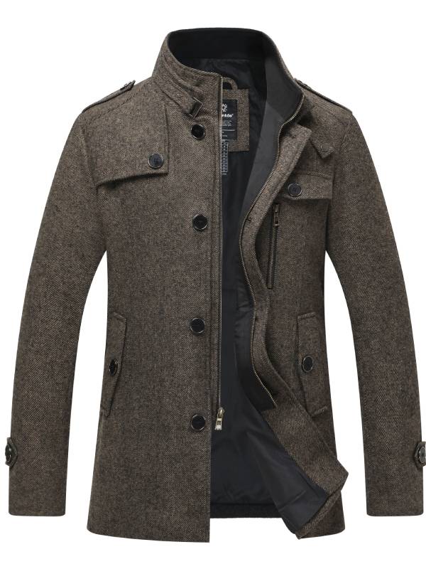 Veste Pour Homme Avec Col Montant | Hiver