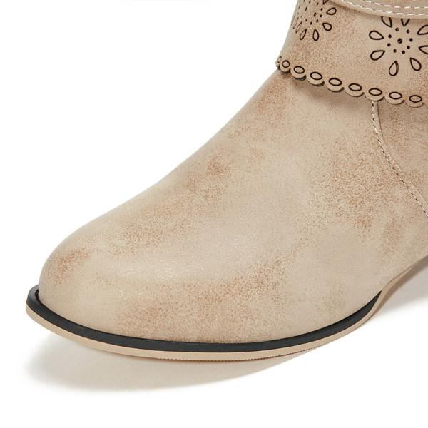 Bottes À Talons Carrés Pour Femme | Boucle Décorative