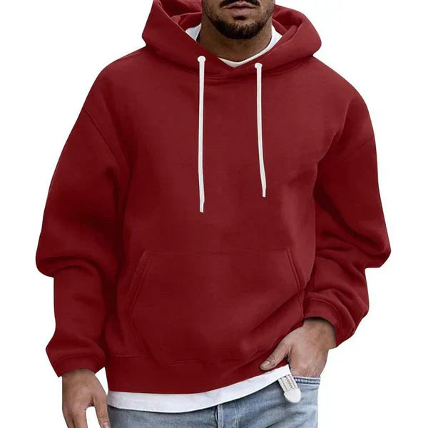 Sweat À Capuche Classique Avec Poches Pour Homme | Hiver