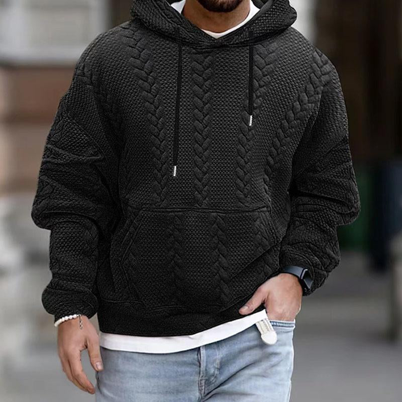 Sweat À Capuche À Motifs Pour Homme Avec Poche | Manches Longues