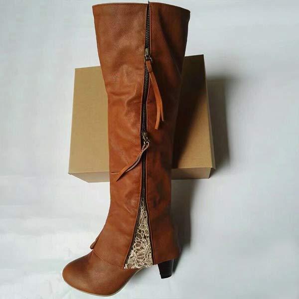 Bottes À Talons Hauts Pour Femmes | Talon Épais