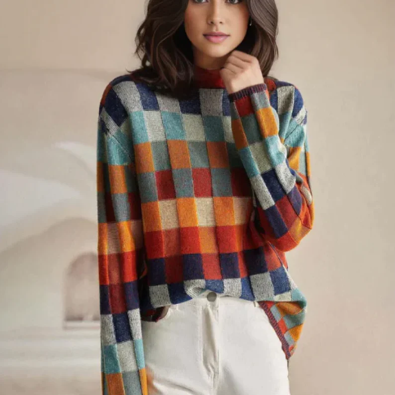 Pull Col Roulé En Cachemire Pour Femme | Manches Longues