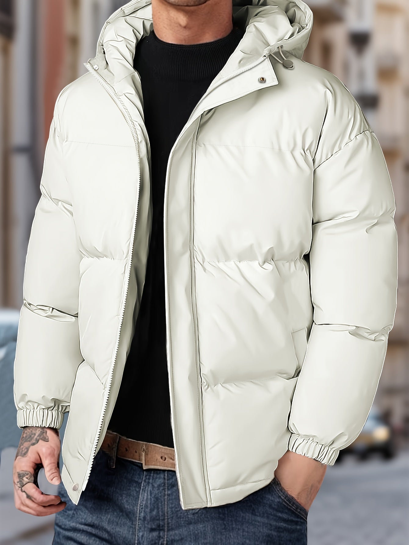 Veste D’Hiver Pour Homme Avec Capuche | Zippée