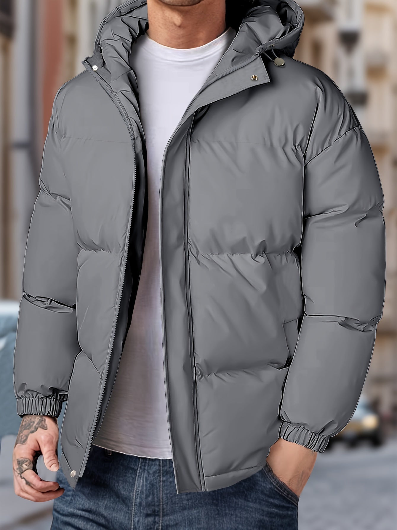 Veste D’Hiver Pour Homme Avec Capuche | Zippée
