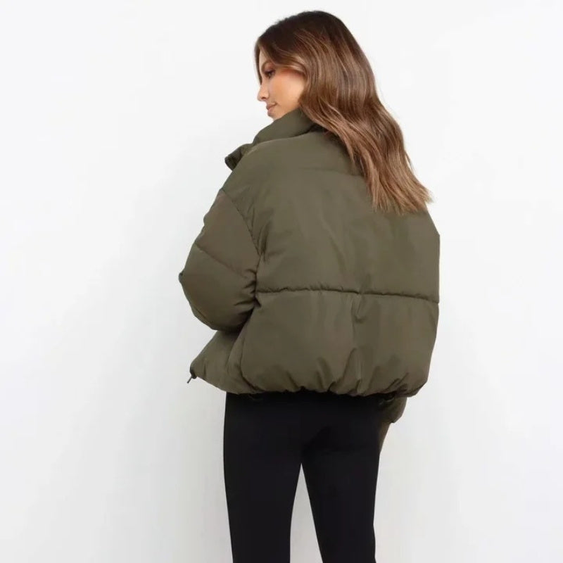 Veste Doudoune Stylée Pour Femme Avec Fermeture Éclair | Hiver