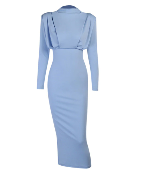 Robe Dos Nu À Manches Longues Pour Femme | Maxi
