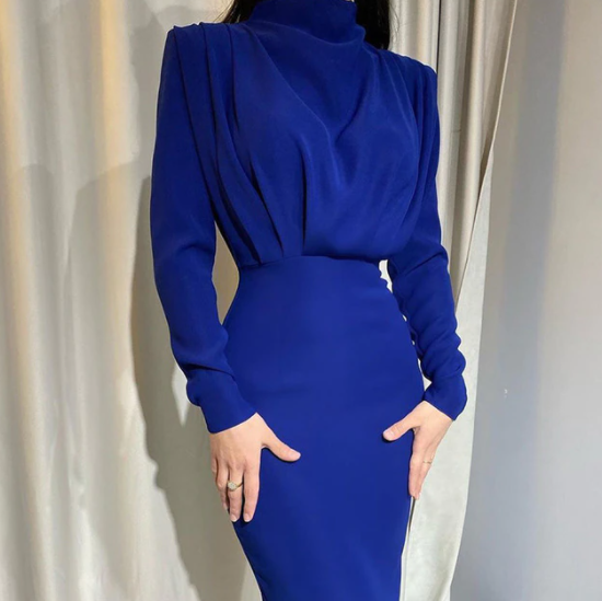 Robe Dos Nu À Manches Longues Pour Femme | Maxi
