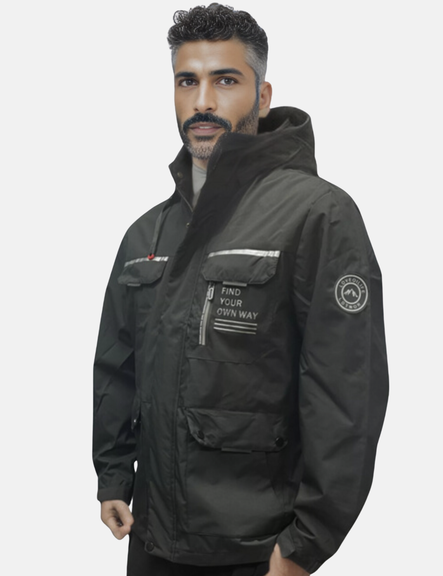 Veste Pour Homme Avec Capuche Amovible | Manches Longues