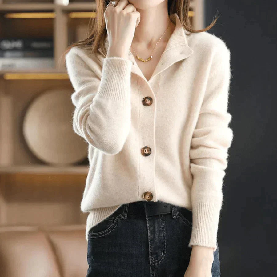 Cardigan D'hiver À Manches Longues Pour Femme | Ouverture Sur Le Devant
