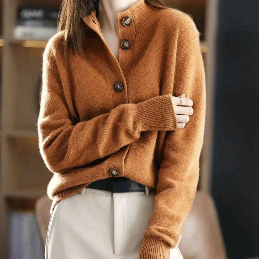 Cardigan D'hiver À Manches Longues Pour Femme | Ouverture Sur Le Devant