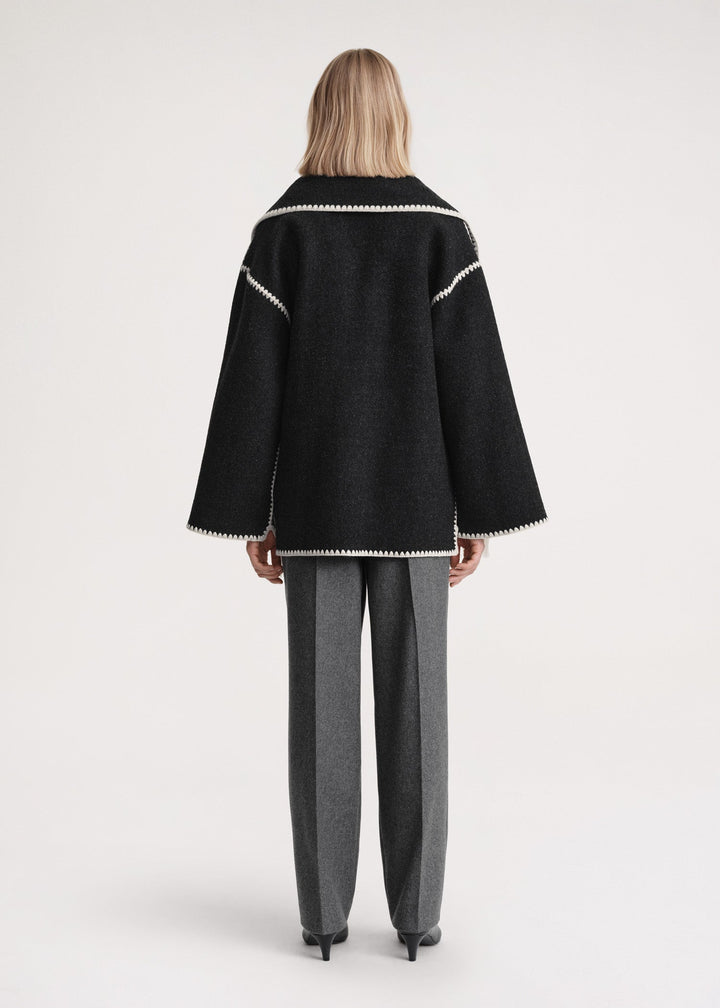 Manteau D’Hiver Luxueux Pour Femme | Avec Écharpe