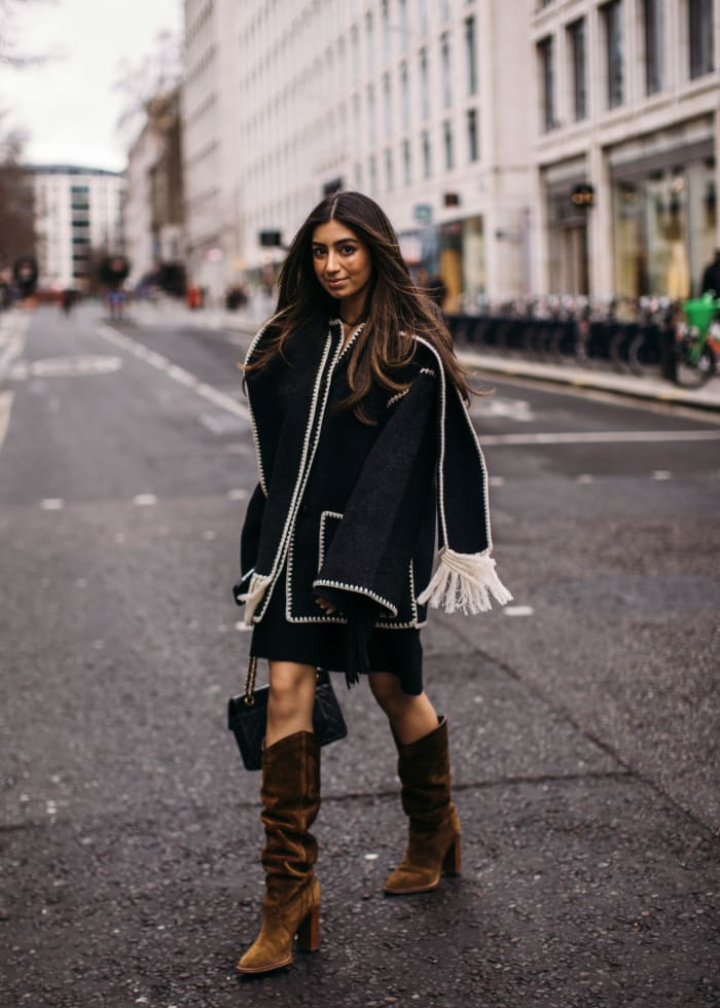 Manteau D’Hiver Luxueux Pour Femme | Avec Écharpe