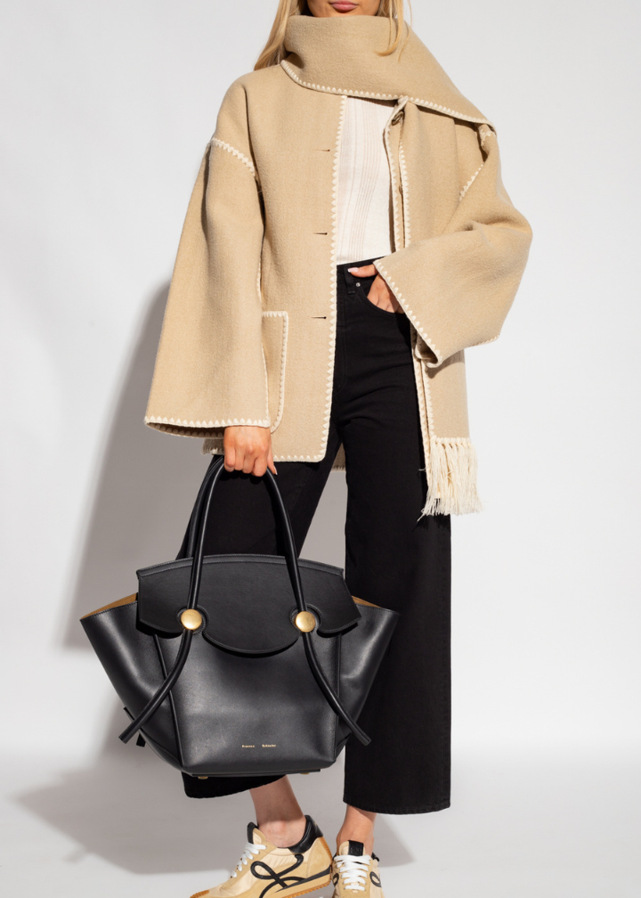 Manteau D’Hiver Luxueux Pour Femme | Avec Écharpe