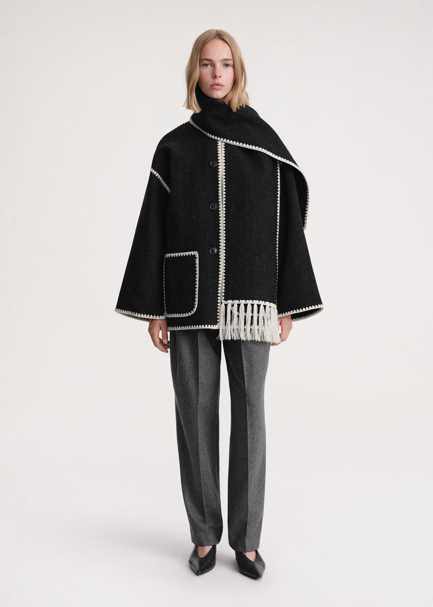 Manteau D’Hiver Luxueux Pour Femme | Avec Écharpe