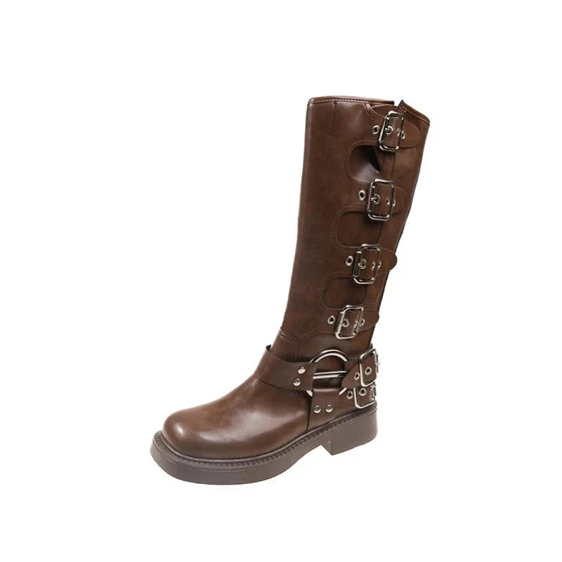 Bottes Hautes Tendance Pour Femmes Avec Boucle | Hiver
