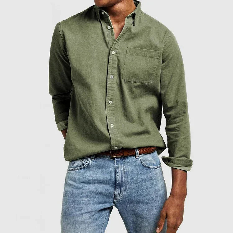 Chemise Habillée Homme À Manches Longues | Fermeture À Boutons