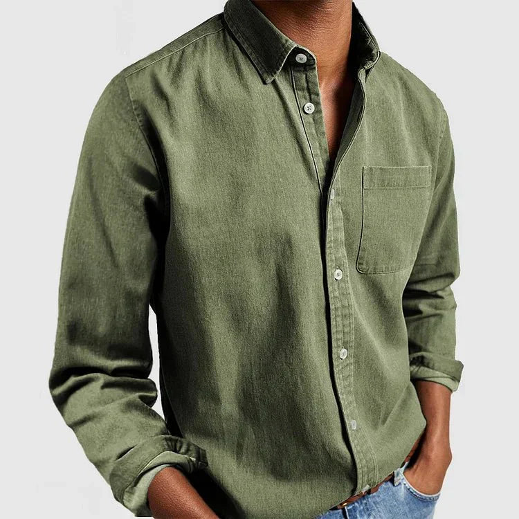 Chemise Habillée Homme À Manches Longues | Fermeture À Boutons