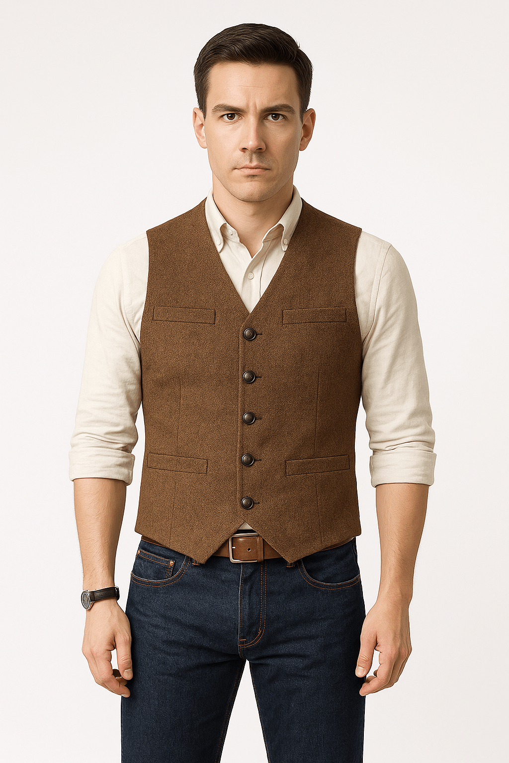 Gilet Formel Sans Manches Pour Homme | Couleurs Unies