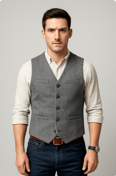 Gilet Formel Sans Manches Pour Homme | Couleurs Unies
