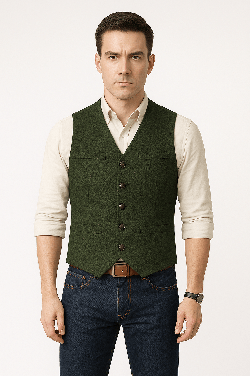 Gilet Formel Sans Manches Pour Homme | Couleurs Unies