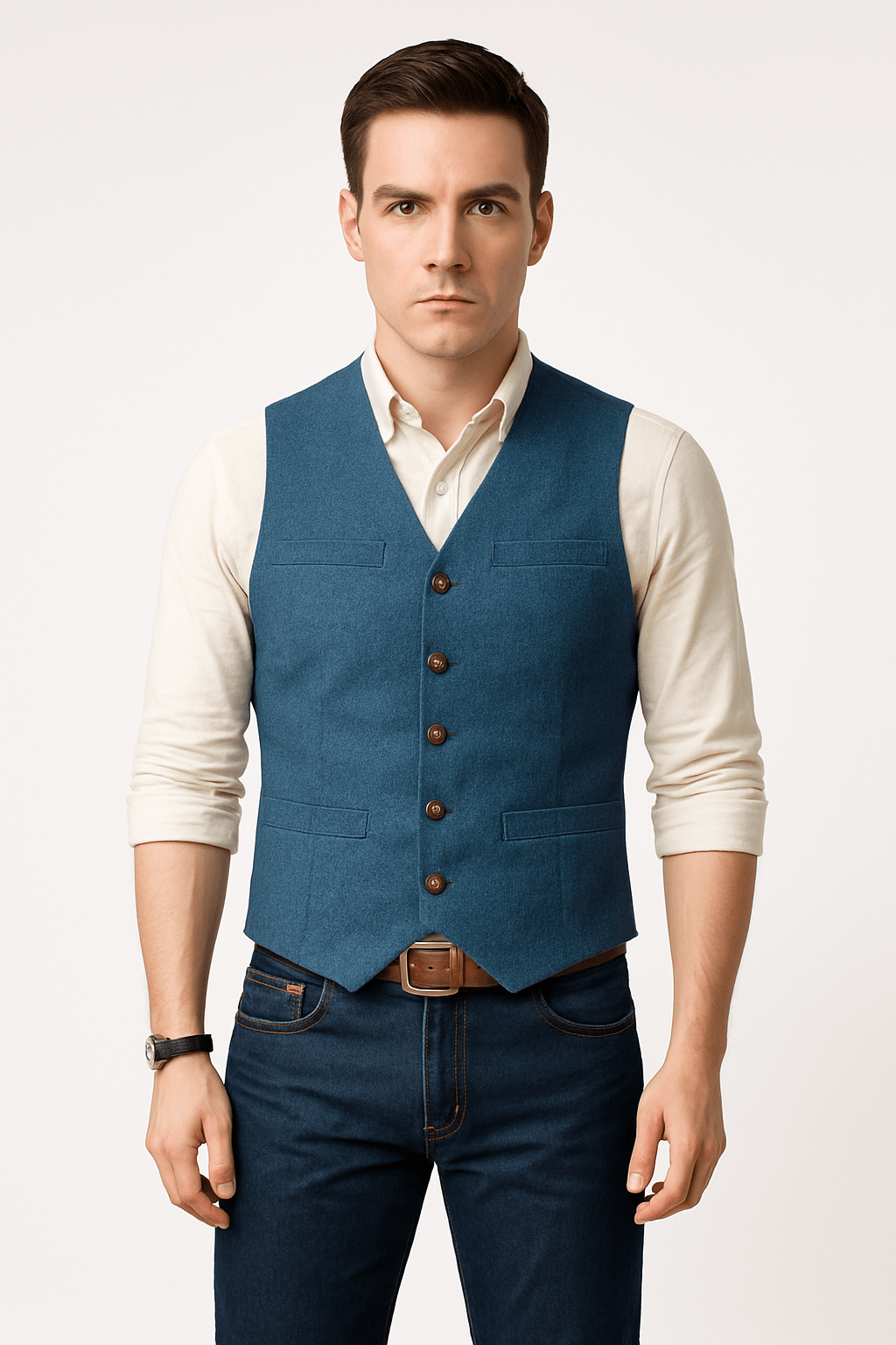 Gilet Formel Sans Manches Pour Homme | Couleurs Unies