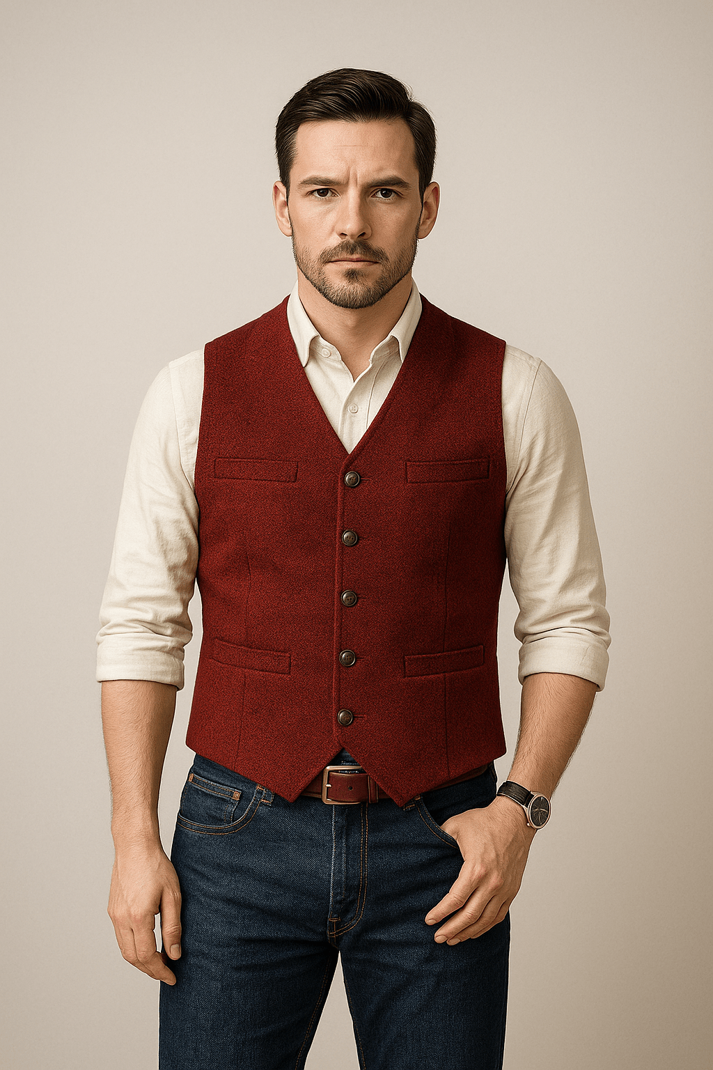 Gilet Formel Sans Manches Pour Homme | Couleurs Unies