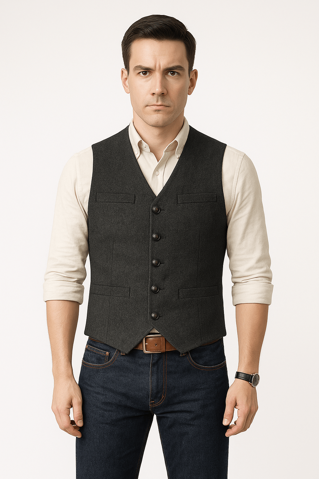 Gilet Formel Sans Manches Pour Homme | Couleurs Unies