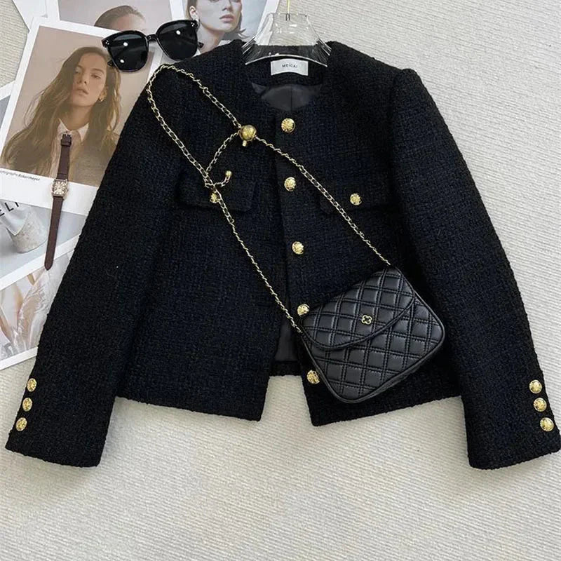 Blazer Court Classique À Boutons Pour Femme | Court