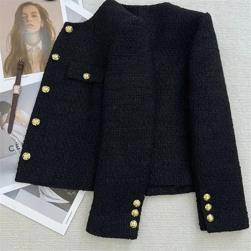 Blazer Court Classique À Boutons Pour Femme | Court