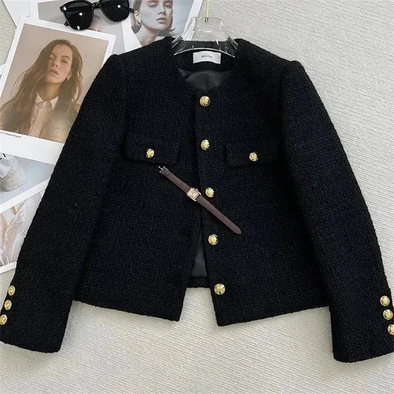 Blazer Court Classique À Boutons Pour Femme | Court