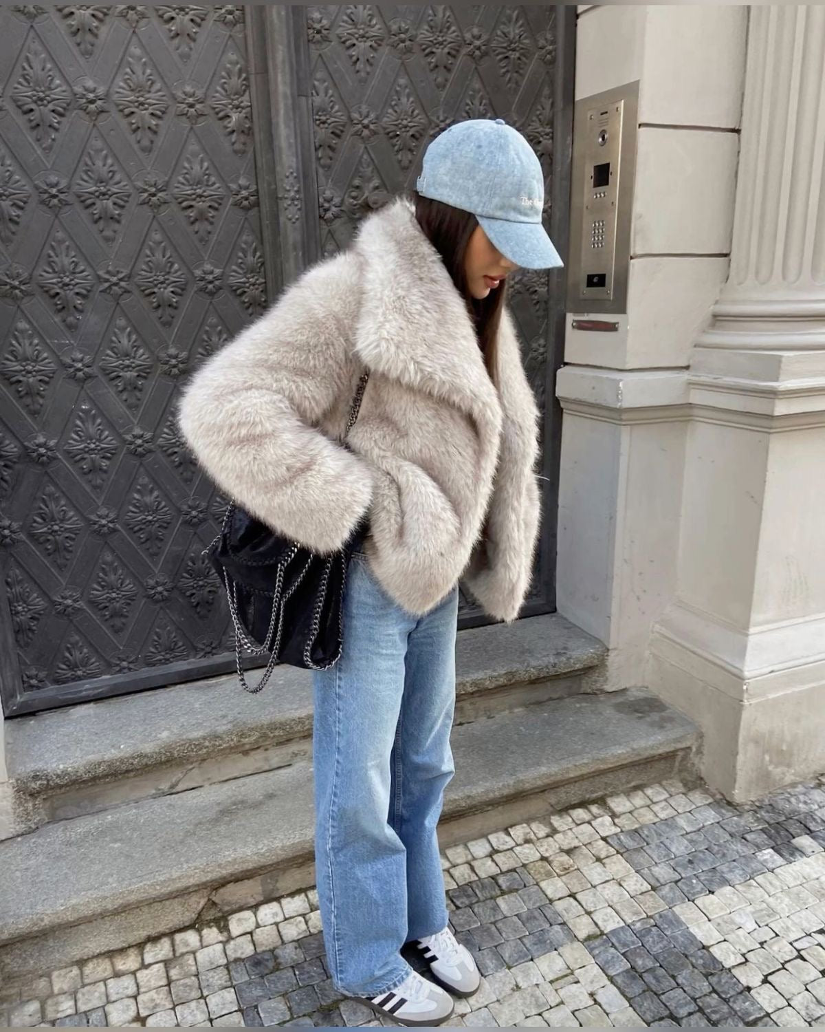 Manteau En Fourrure À Manches Longues Pour Femme | Décontracté