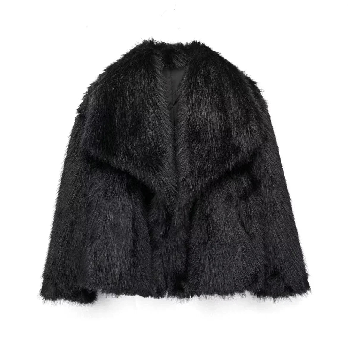 Manteau En Fourrure À Manches Longues Pour Femme | Décontracté