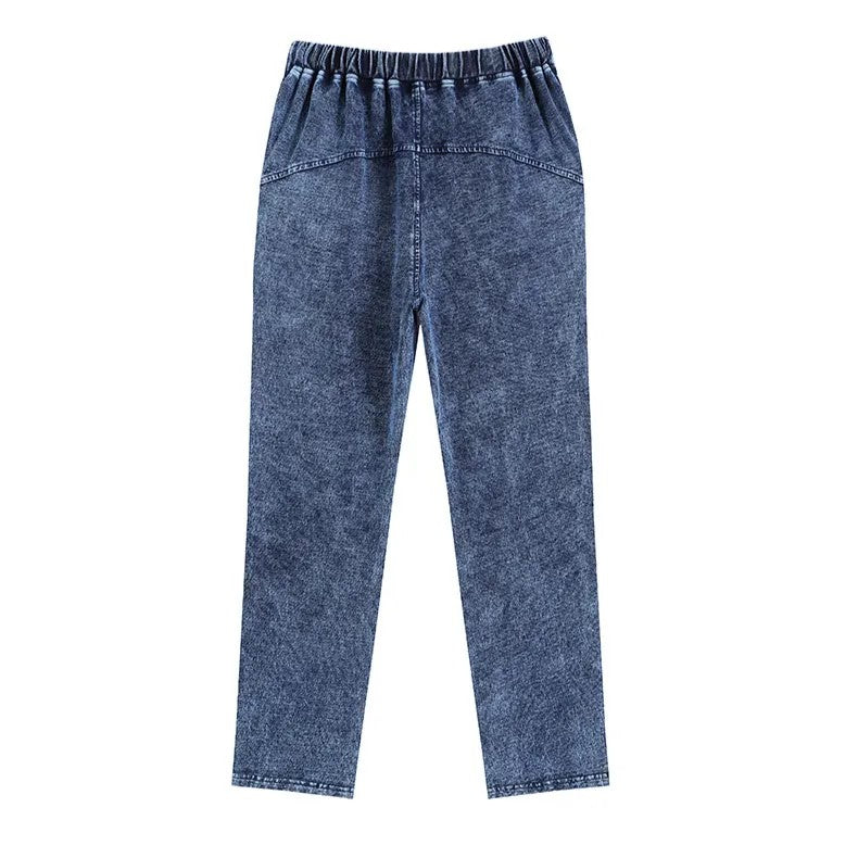 Jean Mom Grande Taille Avec Élastique | Avec Poche