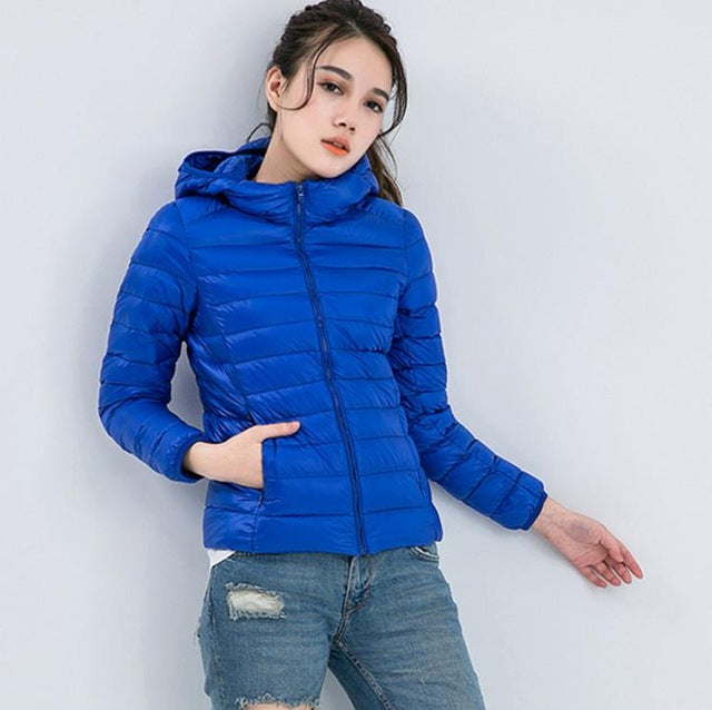 Doudoune Stylé Avec Fermeture Éclair Pour Femmes | Chaude