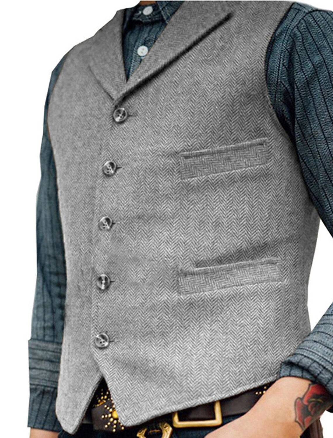 Gilet Boutonné Pour Homme | Sans Manches