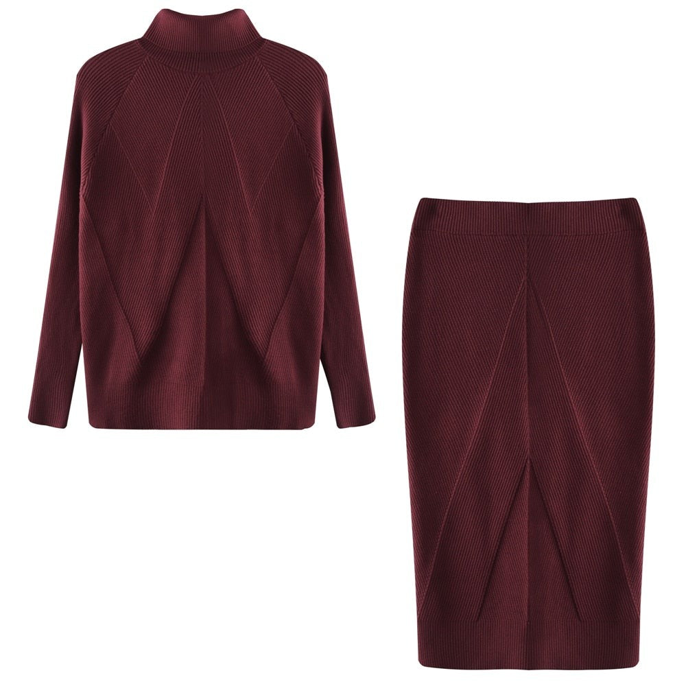 Ensemble Deux Pièces En Tricot Pour Femme | Hiver