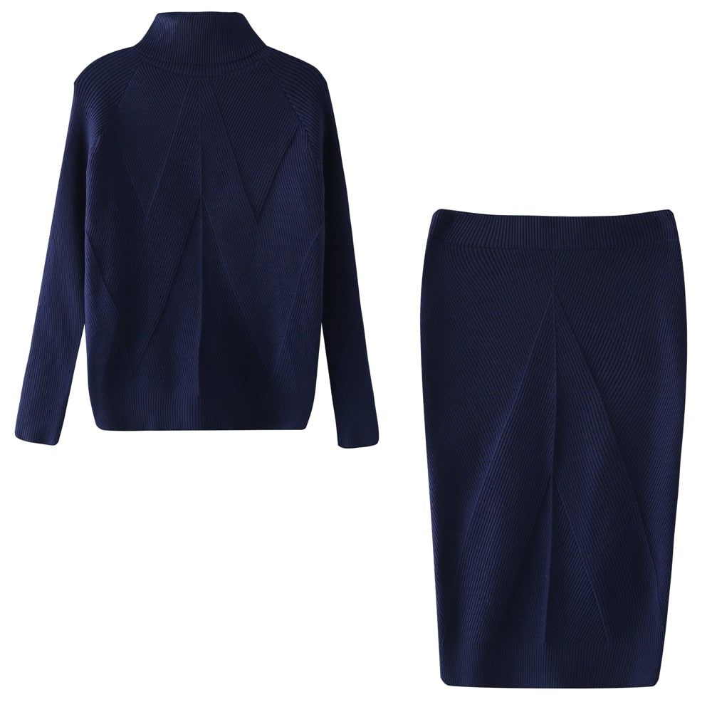 Ensemble Deux Pièces En Tricot Pour Femme | Hiver