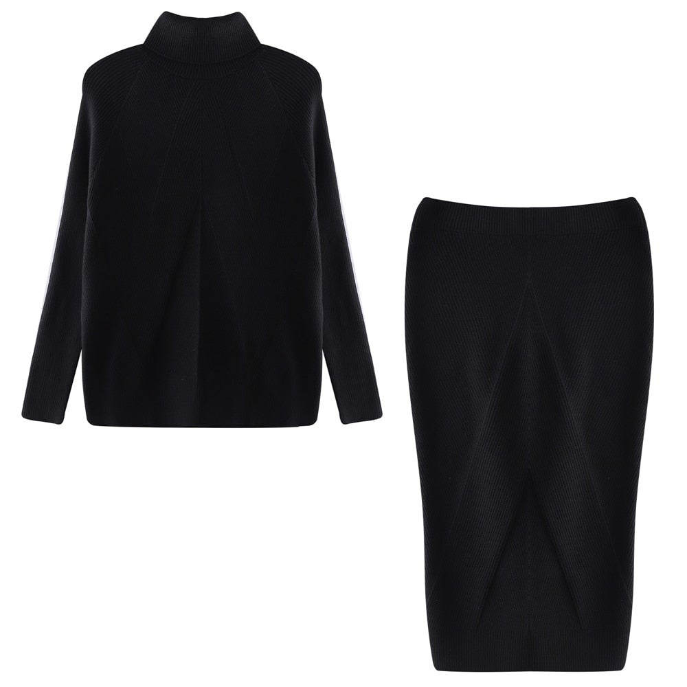 Ensemble Deux Pièces En Tricot Pour Femme | Hiver