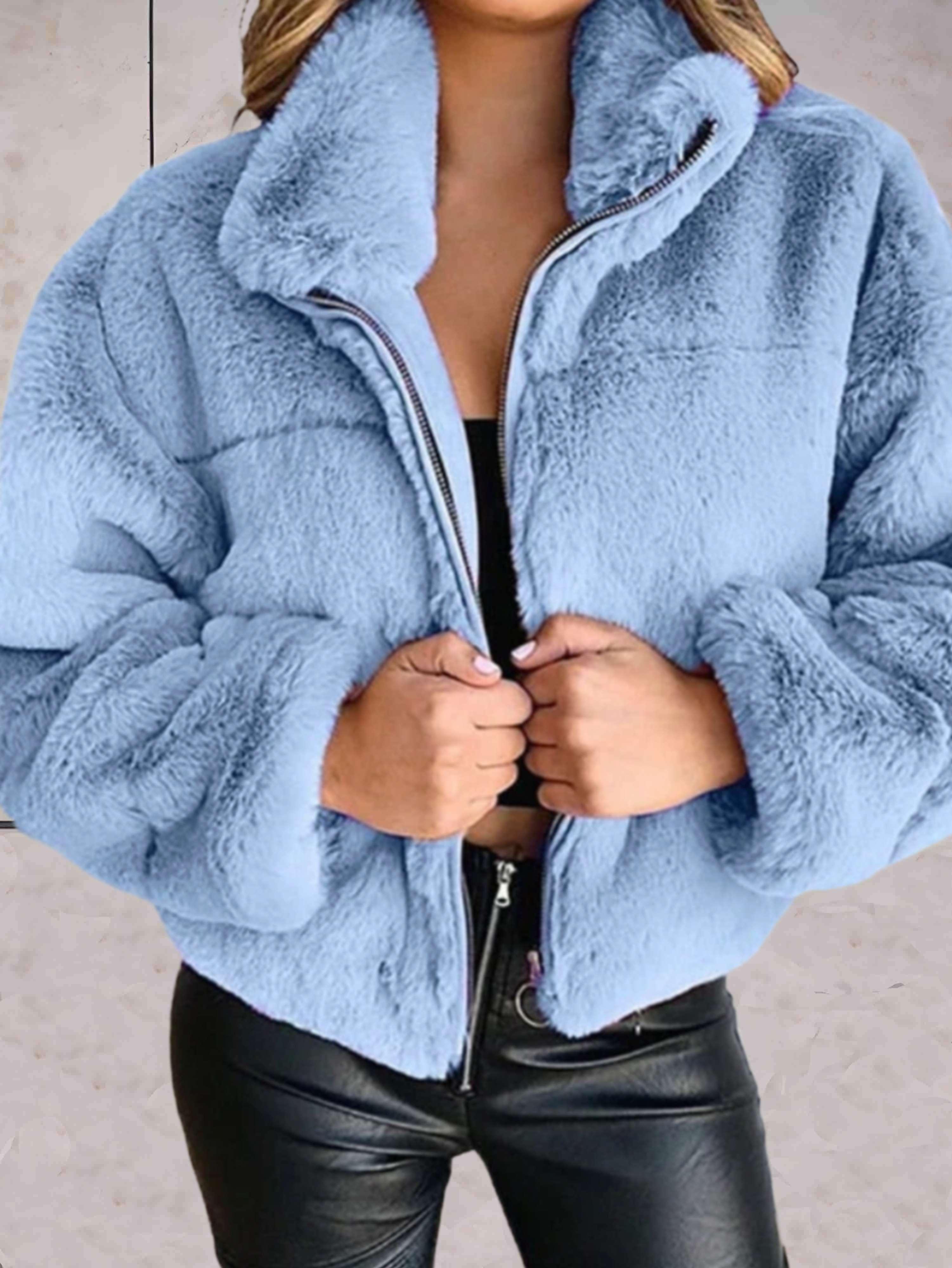 Veste D’Hiver Pour Femme Avec Fermeture Éclair | Courte
