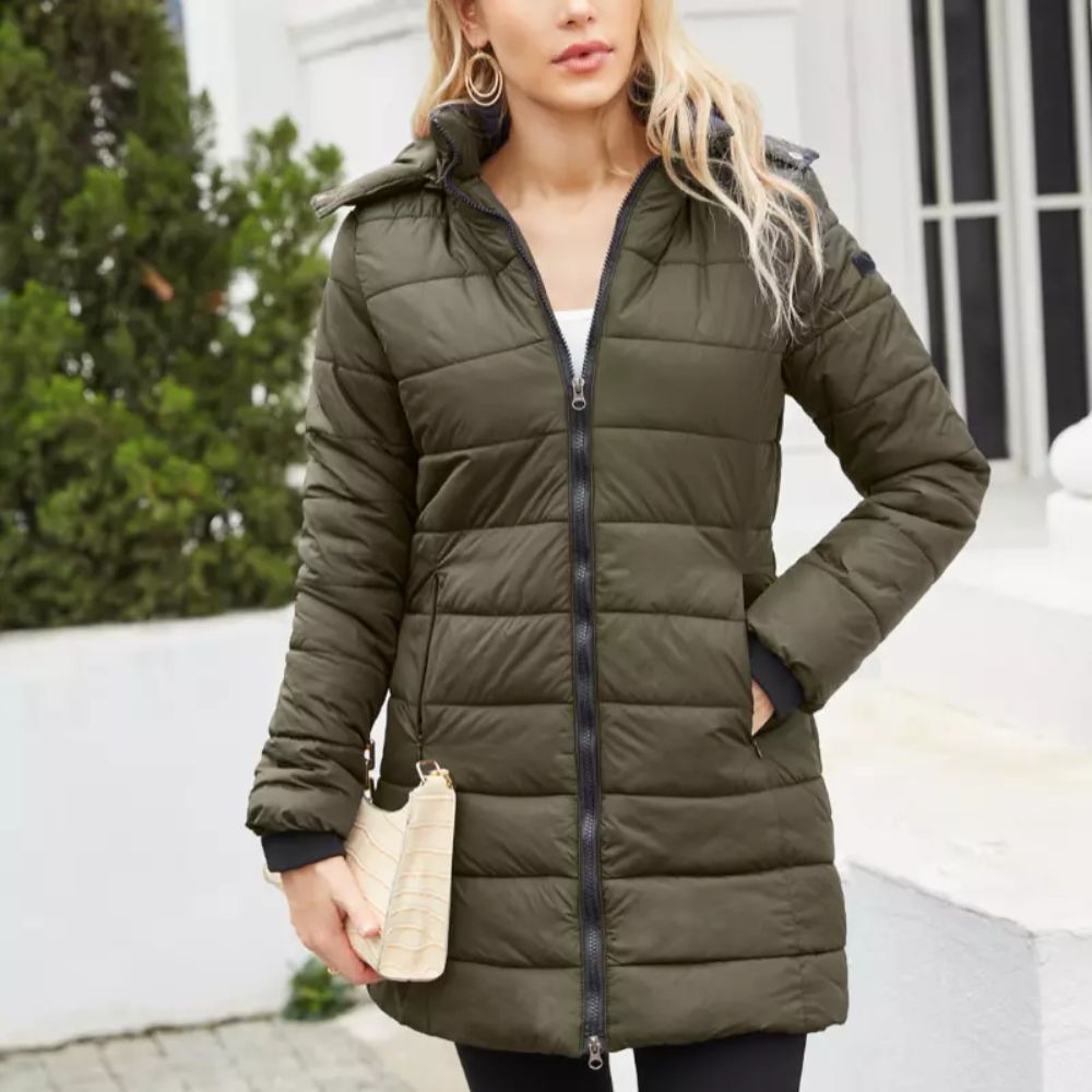 Doudoune D’Hiver Pour Femme | Capuche Amovible
