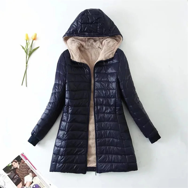 Veste Doudoune Ample Pour Femme Avec Capuche | Décontractée