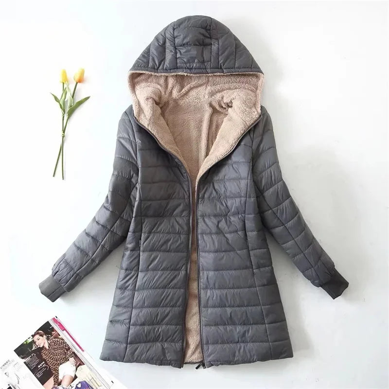 Veste Doudoune Ample Pour Femme Avec Capuche | Décontractée