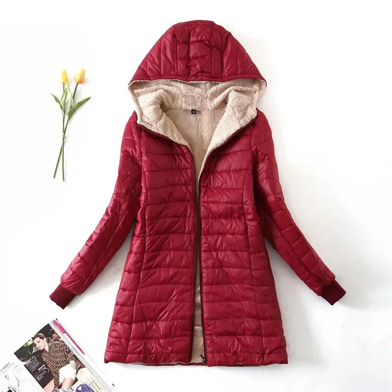 Veste Doudoune Ample Pour Femme Avec Capuche | Décontractée
