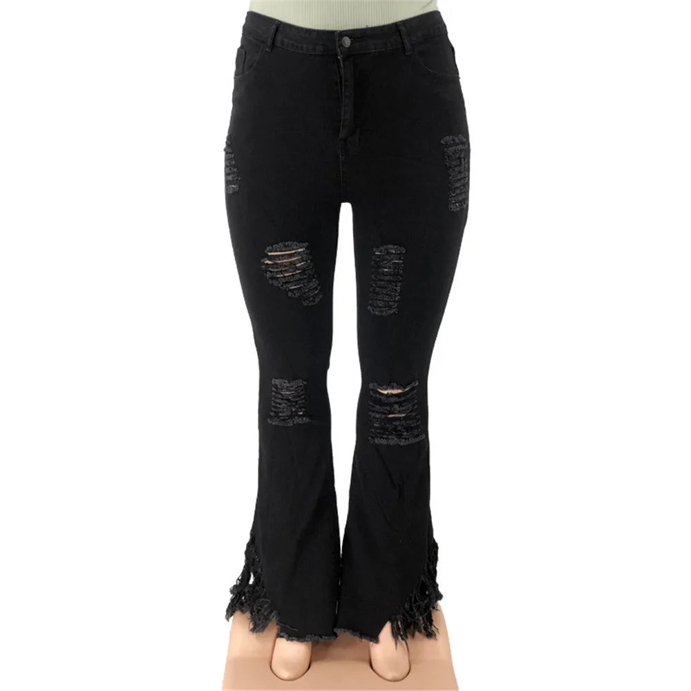 Jeans Extensibles Grandes Tailles Pour Femme | Avec Fermeture Éclair